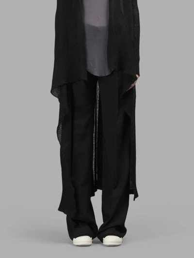 Shop Rick Owens Women's Black Dietrich Wide Leg Pants