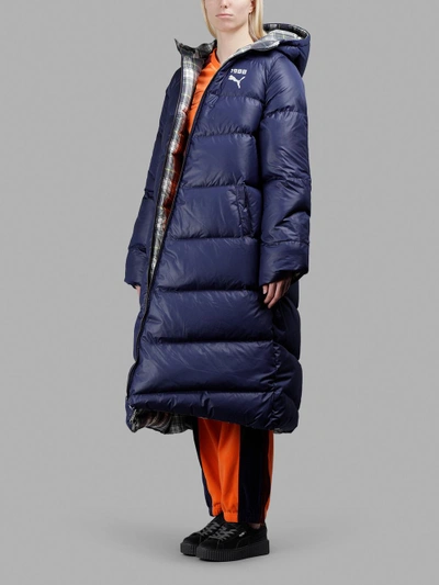 Shop Fenty X Puma Women's Multicolor Reversible Full Lenght Quilted Coat