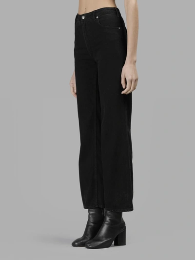 Shop Eckhaus Latta Women's Black High Waist Flare Jeans