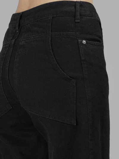 Shop Eckhaus Latta Women's Black High Waist Flare Jeans