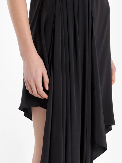 Shop Off-white Asymmetric Dress Black