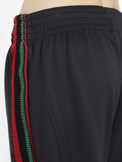 Shop Wales Bonner Women's Black Palms Trackpant With Crochet Detail