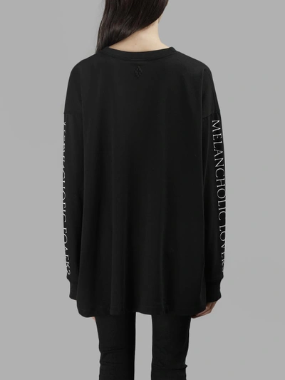 Shop Marcelo Burlon County Of Milan Marcelo Burlon - County Of Milan Women's Black Uplank Over T-shirt