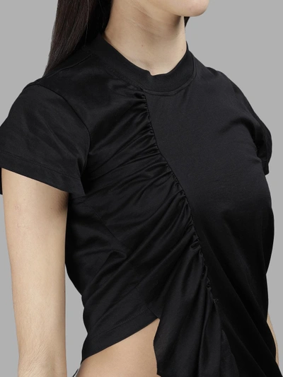 Shop Marques' Almeida Marques Almeida Women's Black Ruffled T-shirt