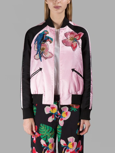 Shop Valentino Pink Bomber Jacket