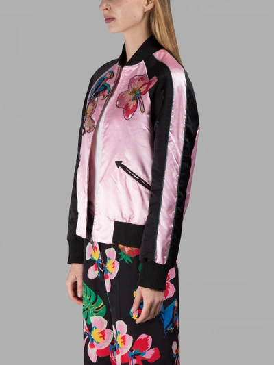 Shop Valentino Pink Bomber Jacket