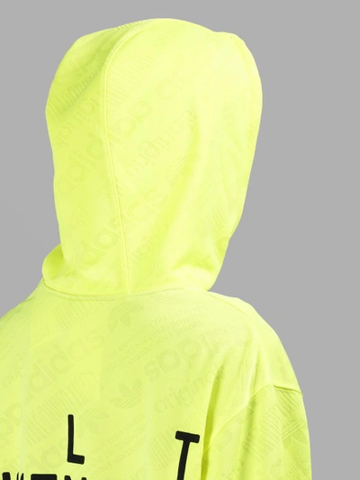 Shop Adidas Originals By Alexander Wang Adidas By Alexander Wang Women's Yellow Jacquard Hoodie In In Collaboration With Alexander Wang