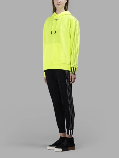 Shop Adidas Originals By Alexander Wang Adidas By Alexander Wang Women's Yellow Jacquard Hoodie In In Collaboration With Alexander Wang