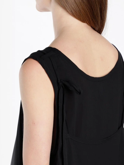 Shop Ann Demeulemeester Women's Black Adjustable Sleeveless Tunic Dress