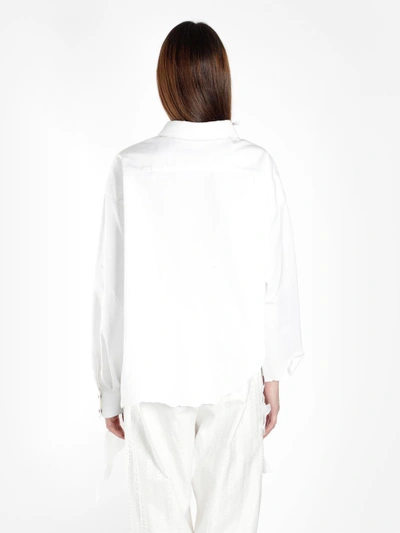 Shop Faustine Steinmetz Women's White Peeled Oversize Shirt In Runway Piece
