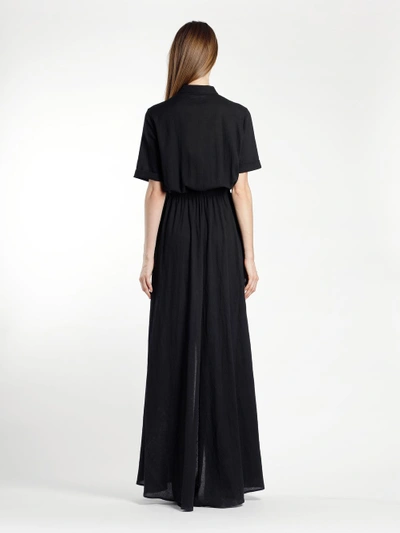 Shop Balmain Women's Black Long Dress