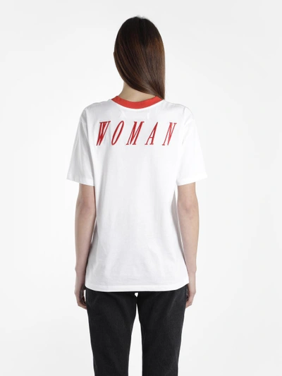 Shop Off-white Off White C/o Virgil Abloh Women's White Foundation New Oversize Tee