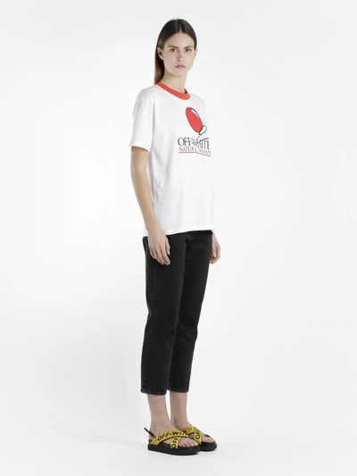 Shop Off-white Off White C/o Virgil Abloh Women's White Foundation New Oversize Tee