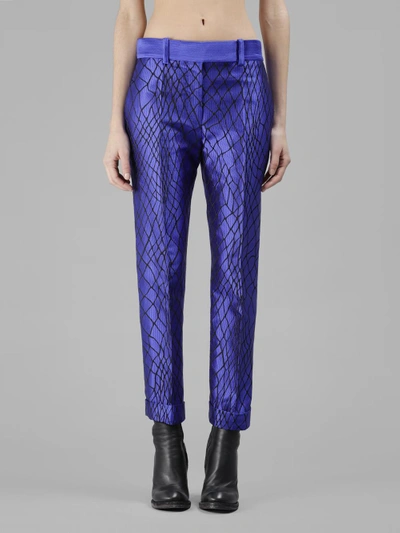 Shop Haider Ackermann Woman's Blue Trousers