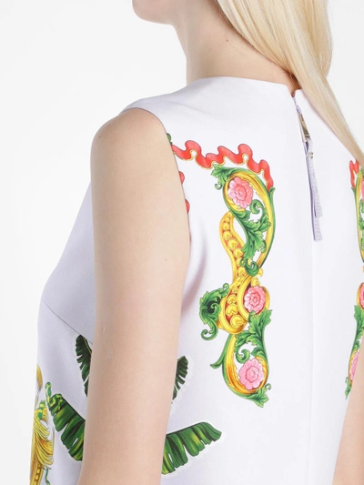 Shop Versace Women's Multicolor Sleeveless Printed Dress