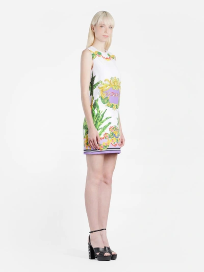 Shop Versace Women's Multicolor Sleeveless Printed Dress