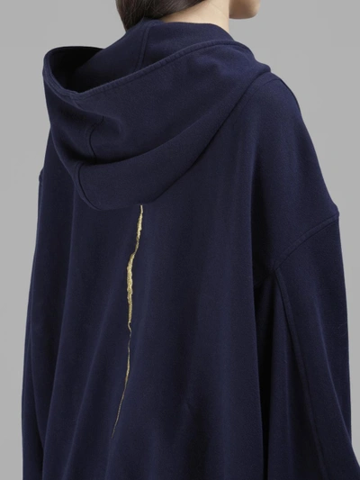 Shop Haider Ackermann Women's Blue Perth Zipped Hoodie