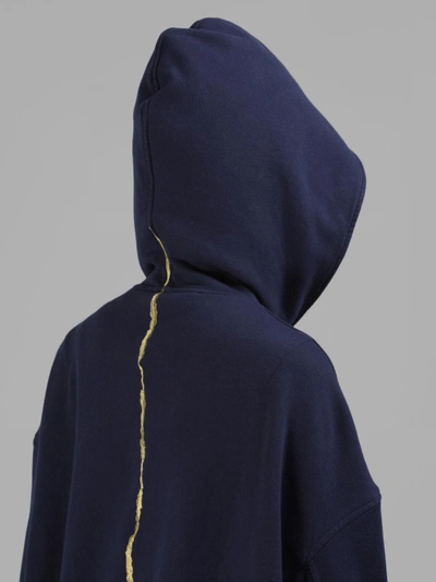 Shop Haider Ackermann Women's Blue Perth Zipped Hoodie