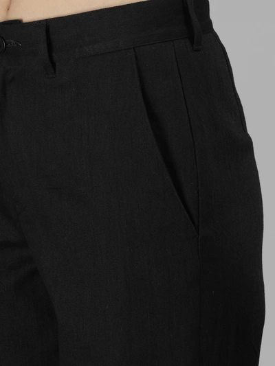Shop Yohji Yamamoto Women's Black Flared Denim Trousers