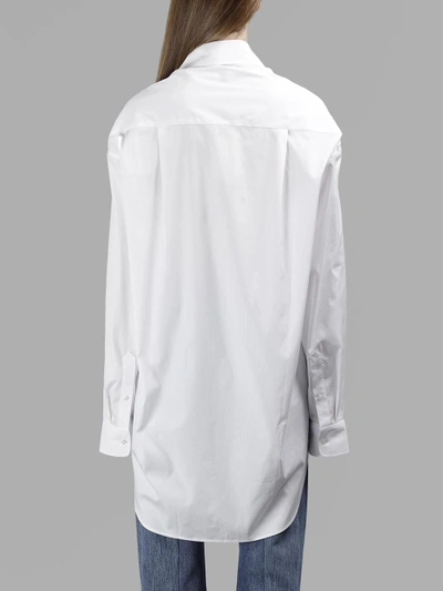 Shop Vetements Women's White Oversize Shirt