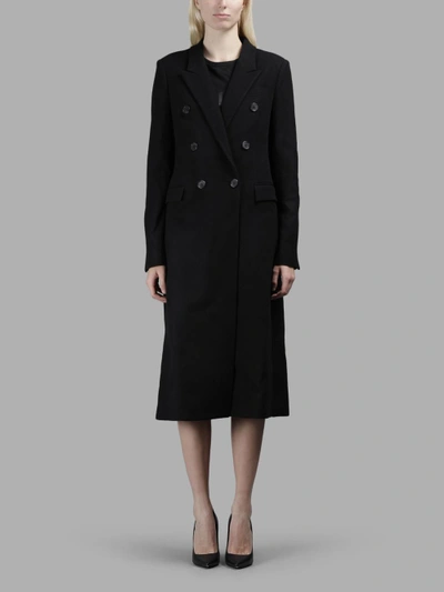 Shop Juunj Juun.j Women's Black Classic Long Coat