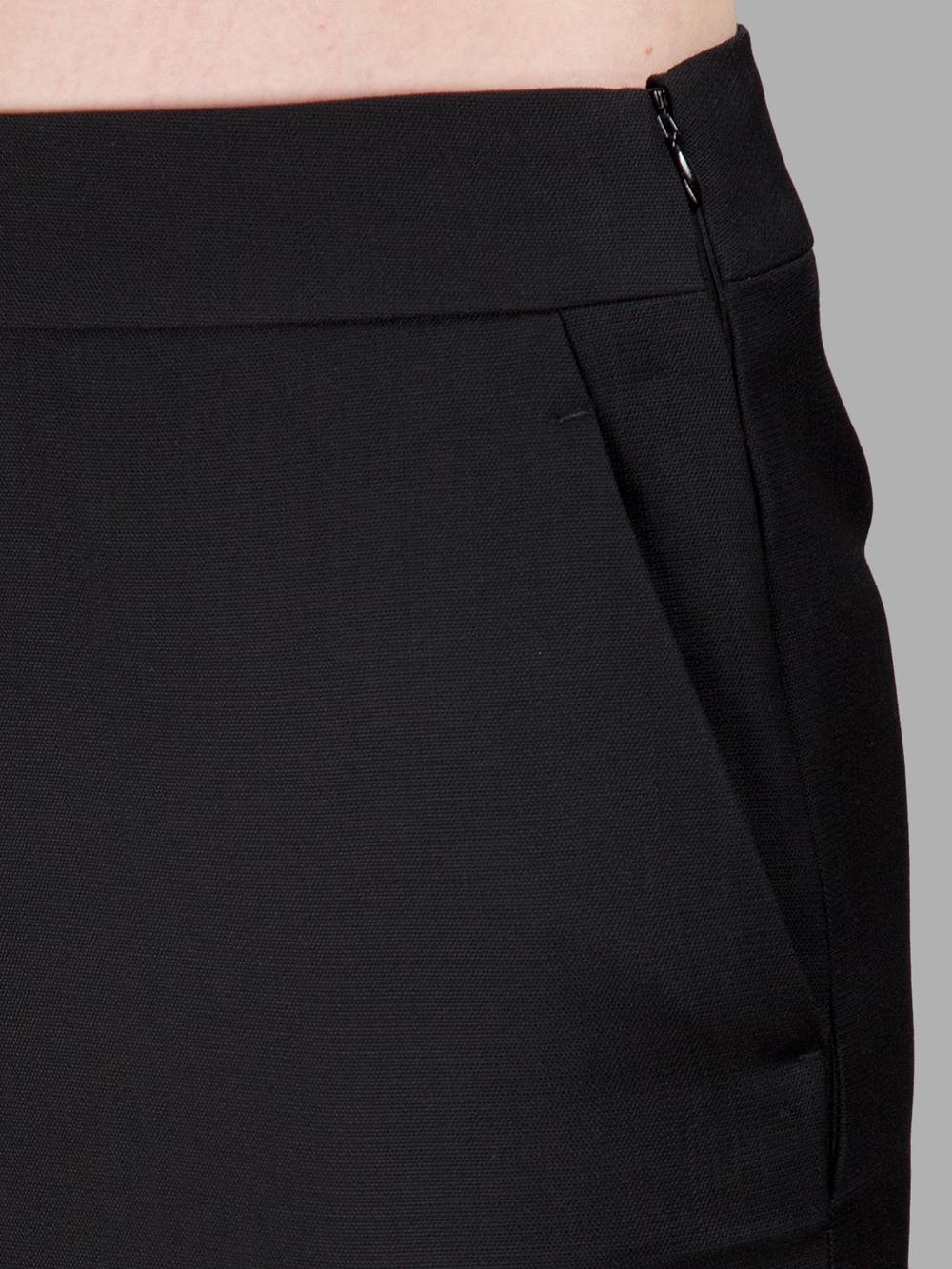 Haider Ackermann Black Cut Front Skirt | ModeSens