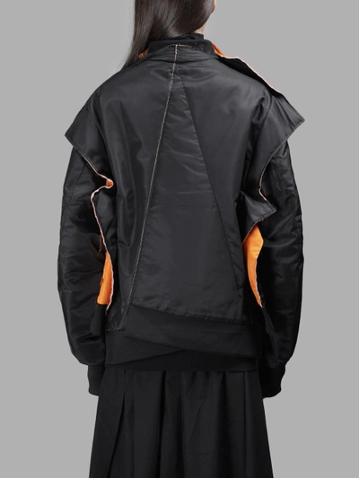 Shop Moohong Women's Black Ma-1 Bomber Jacket