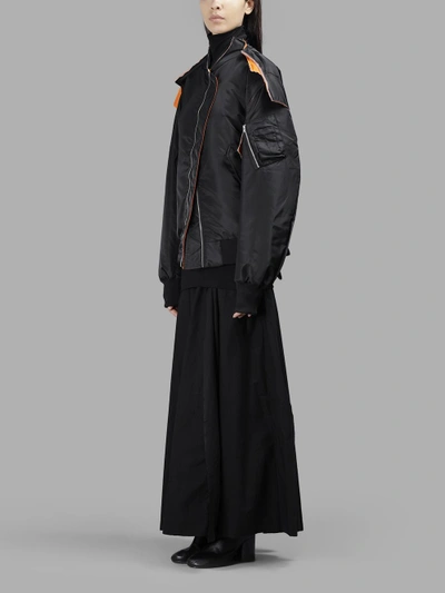 Shop Moohong Women's Black Ma-1 Bomber Jacket