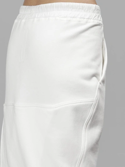 Shop Rick Owens Drkshdw Rick Owens Drk Shdw Women's White Soft Short Pillar Skirt