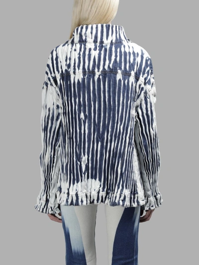 Shop Faustine Steinmetz Women's Blue Woodgrain Shibori Jacket
