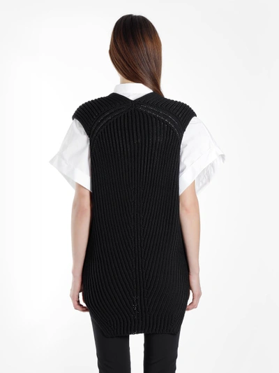 Shop Isabel Benenato Women's Black Sleeveless Knitwear