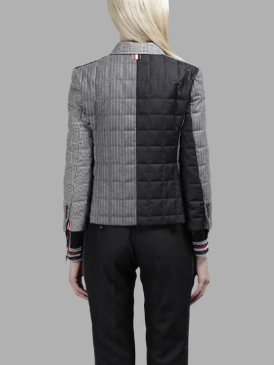 Shop Thom Browne Women's Multicolor Classic Multipatterned Downfilled Jacket