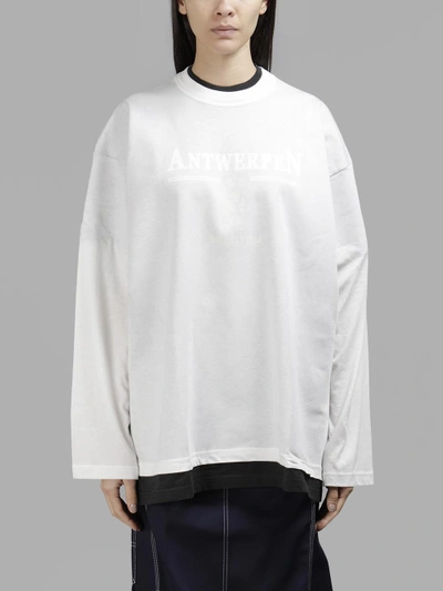 Shop Vetements Oversized Double Printed T-shirt In In Collaboration With Antwerpen