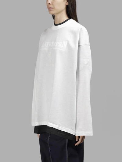 Shop Vetements Oversized Double Printed T-shirt In In Collaboration With Antwerpen
