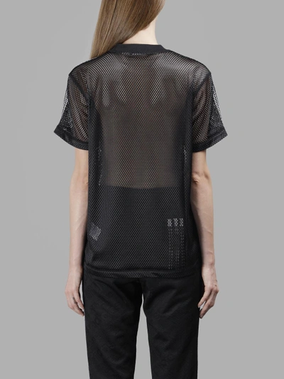 Shop Adidas Originals By Alexander Wang Adidas By Alexander Wang Women's Black Mesh T-shirt In In Collaboration With Alexander Wang