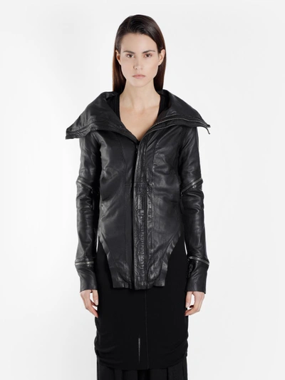 Shop Barbara I Gongini Women's Black Leather Jacket