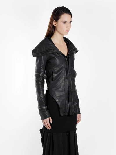 Shop Barbara I Gongini Women's Black Leather Jacket