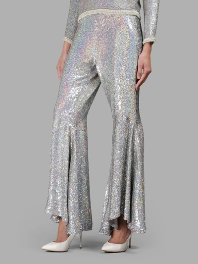 Shop Ashish Silver Sparkling Trousers