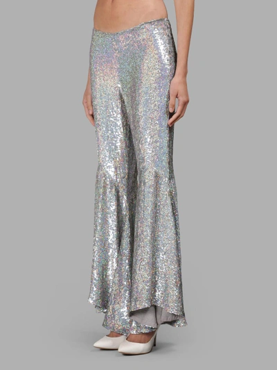 Shop Ashish Silver Sparkling Trousers