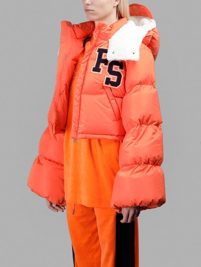 Fenty X Puma Fenty Puma X Rihanna Bell-sleeve Puffer Jacket In Orange |  ModeSens