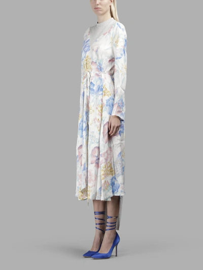 Shop Vetements Women's Multicolor Back Panel Flower Dress