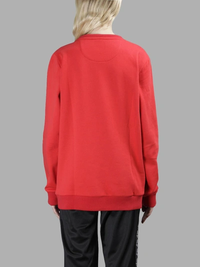 Shop Marcelo Burlon County Of Milan Marcelo Burlon X Kappa Crewneck Women's Red Sweater
