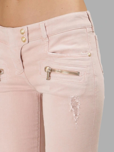 Shop Balmain Pink Jeans