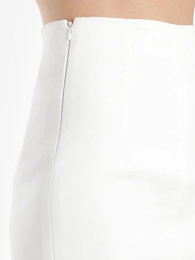 Shop Off-white Off White C/o Virgil Abloh Women's White Longuette Skirt With Split