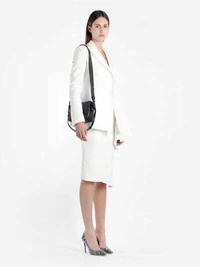 Shop Off-white Off White C/o Virgil Abloh Women's White Longuette Skirt With Split
