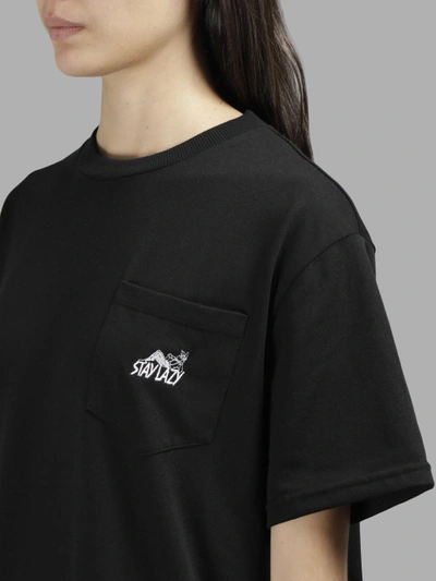 Shop Alyx Women's Black Stay Lazy Pocket T-shirt