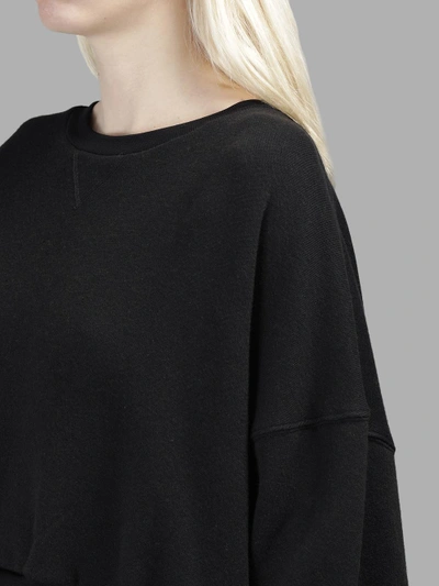 Shop Ben Taverniti Unravel Project Ben Taverniti Unravel Women's Black Oversize Cropped Sweater