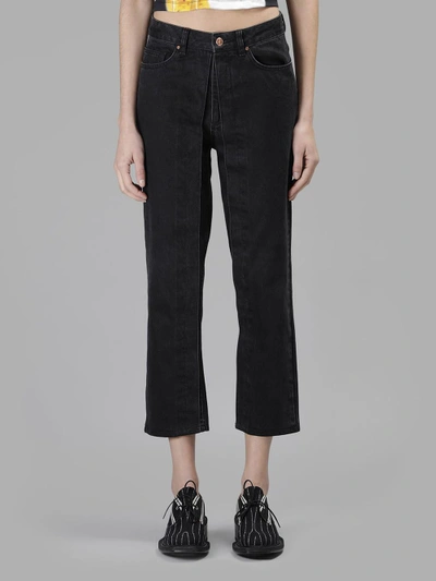 Shop Aalto Jeans With Fixed Pleats In Black