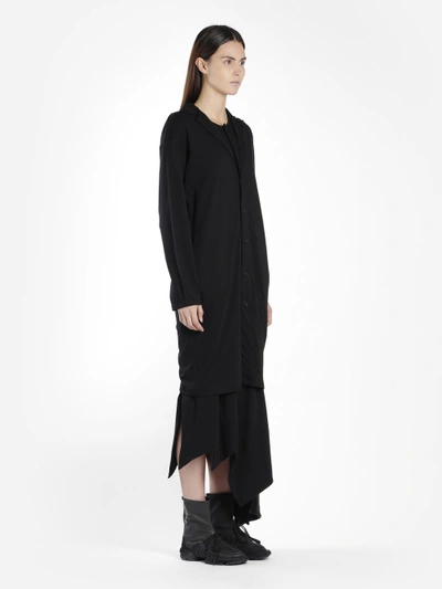 Shop Yohji Yamamoto Women's Black Coat
