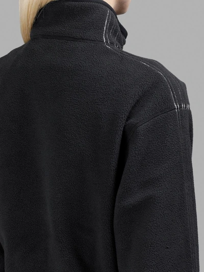 Shop Adidas Originals By Alexander Wang Adidas By Alexander Wang Women's Black Polar Half Zip Sweater